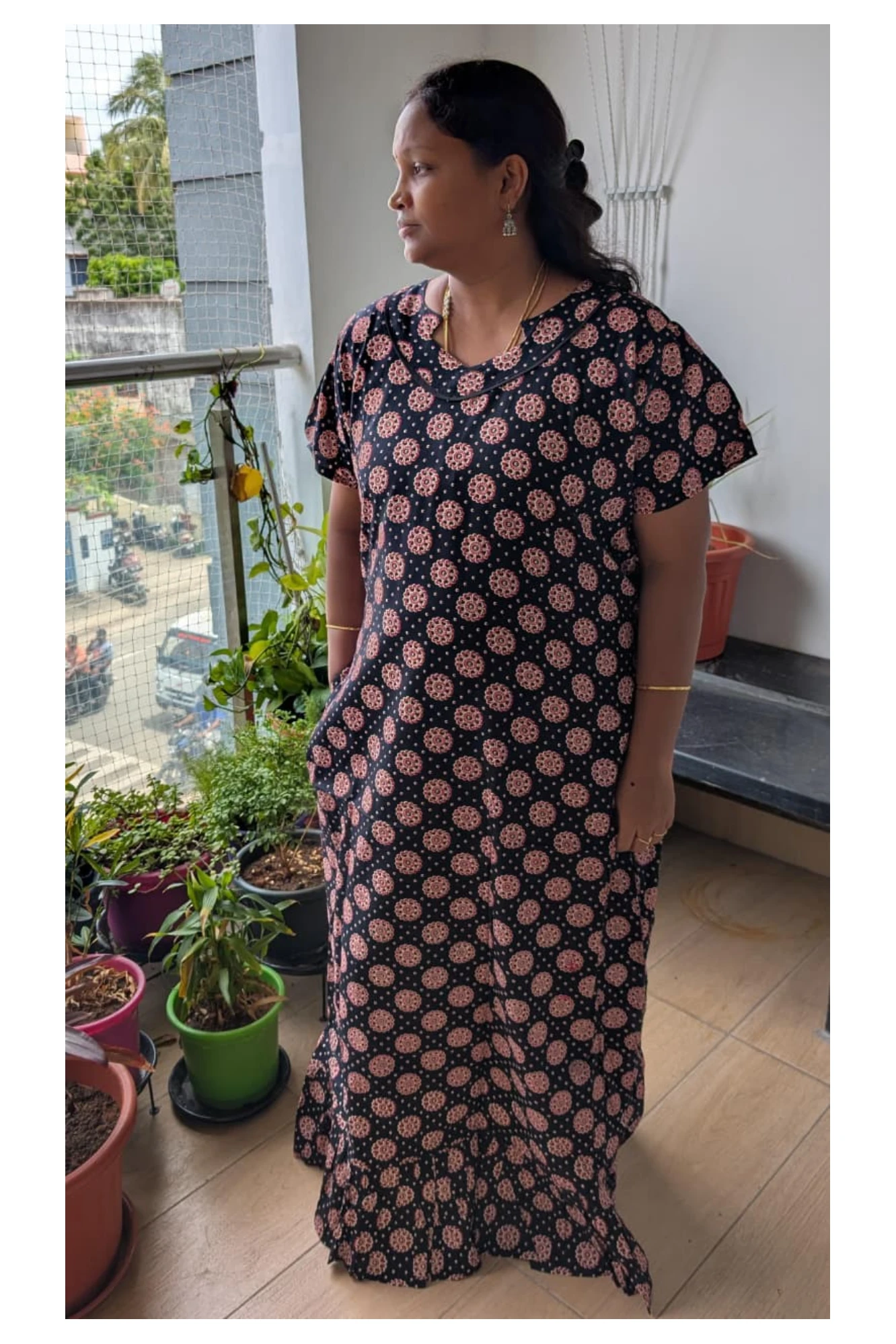Ajrakh A-line Frocks
