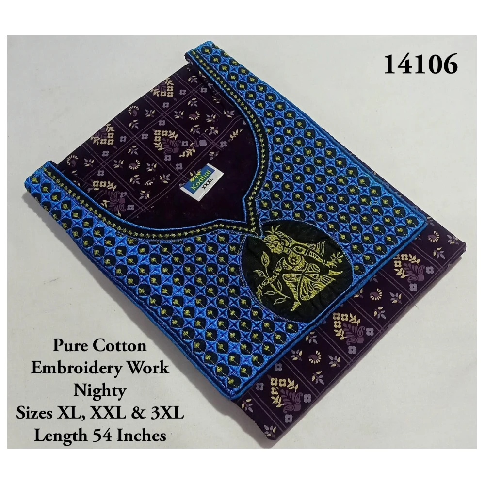 Embroidery Work Nighty