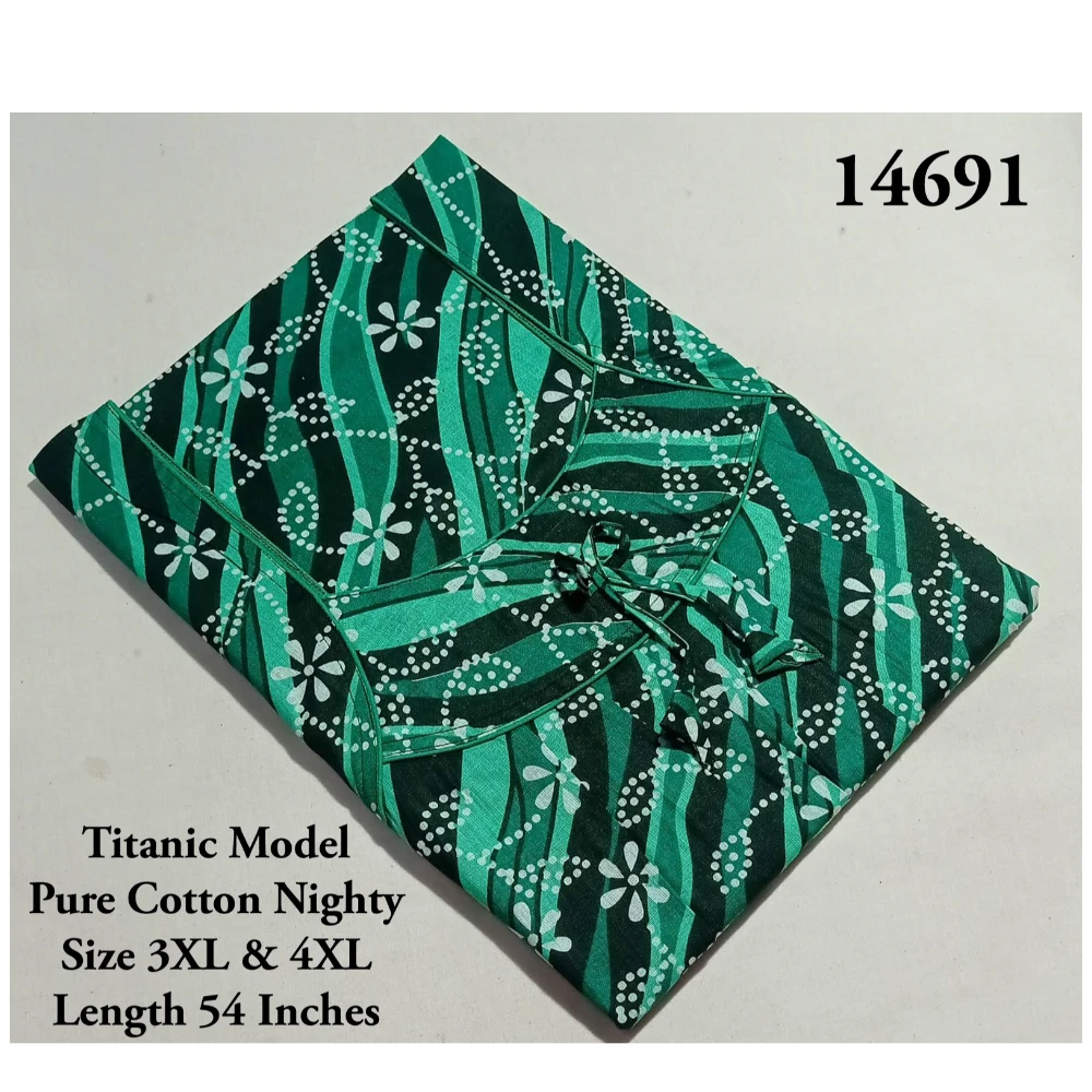Plus Size Titanic Model Cotton Nighty