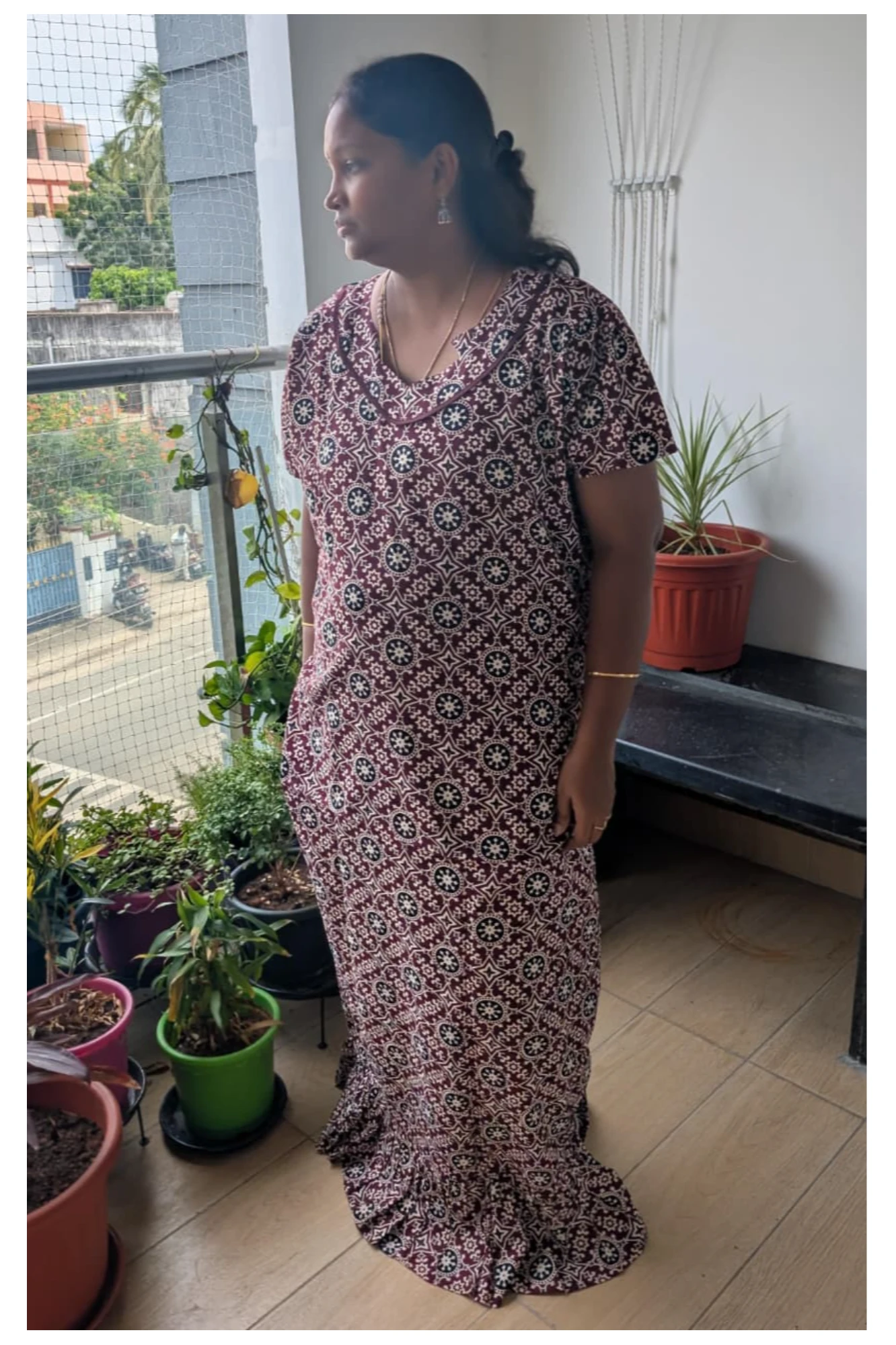 Ajrakh A-line Frocks