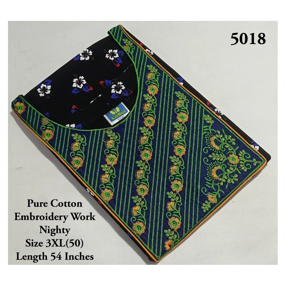 Embroidery Work Nighty