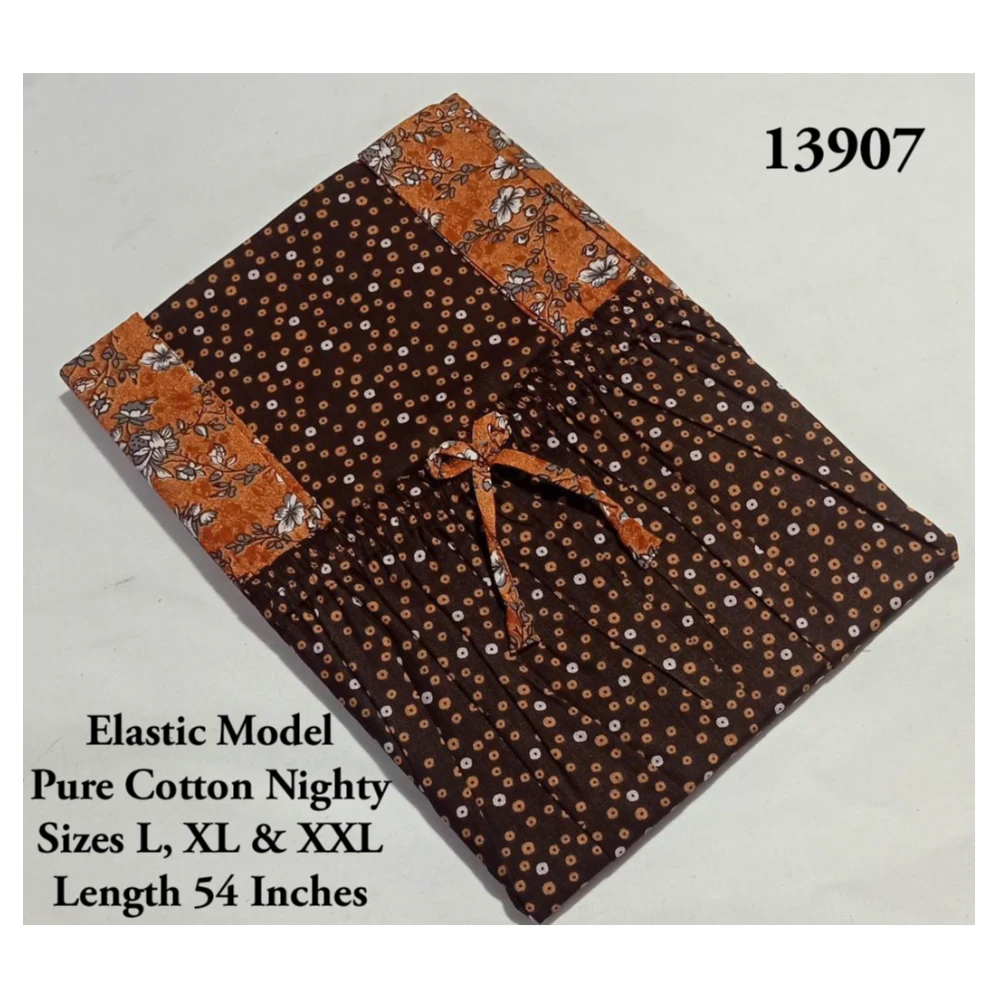 Elastic Model Cotton Nighty