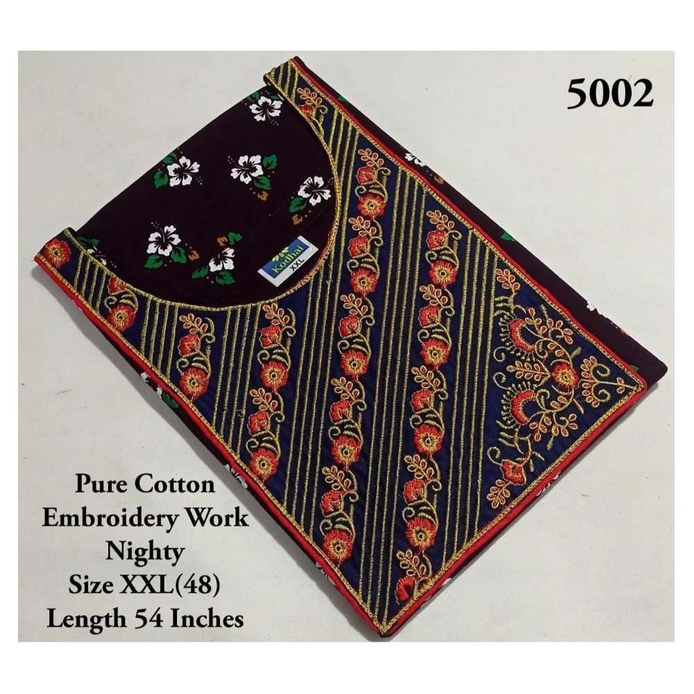 Embroidery Work Nighty