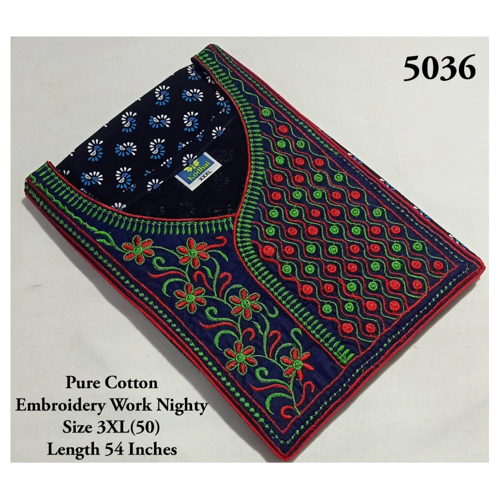 Embroidery Work Nighty