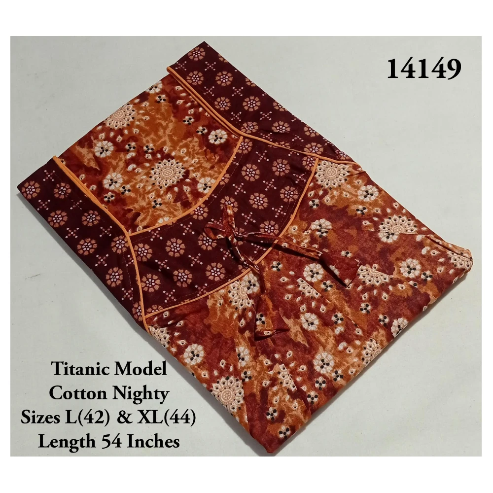 Titanic Model Pure Cotton Nighty