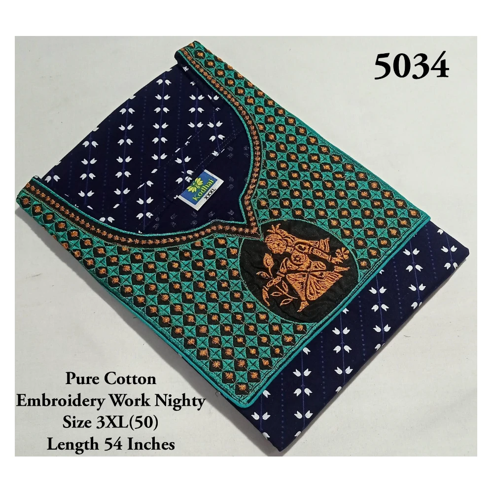 Embroidery Work Nighty