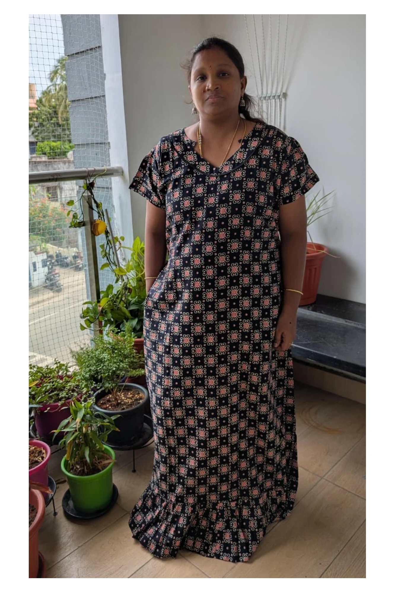 Ajrakh A-line Frocks