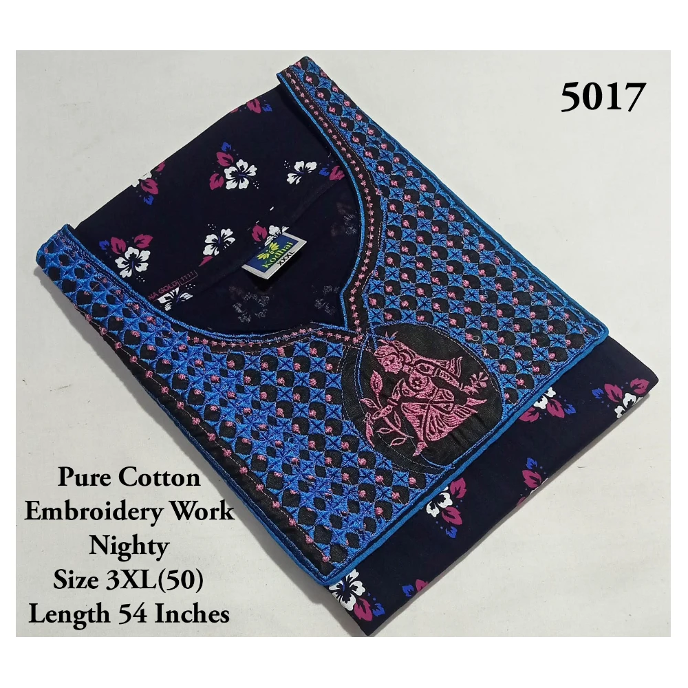 Embroidery Work Nighty