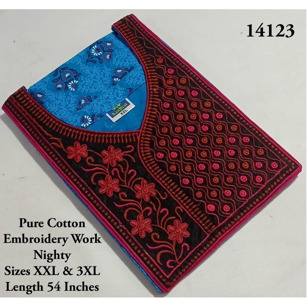 Embroidery Work Nighty