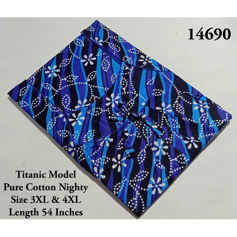 Plus Size Titanic Model Cotton Nighty