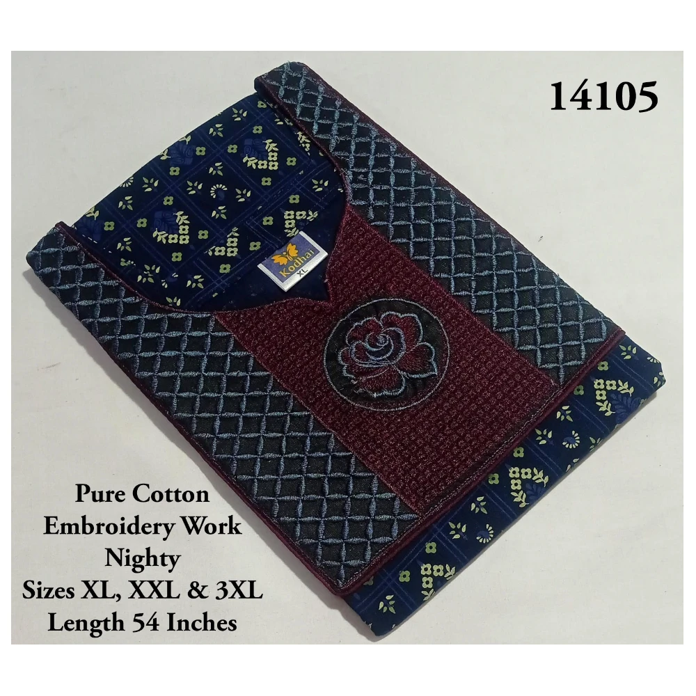 Embroidery Work Nighty