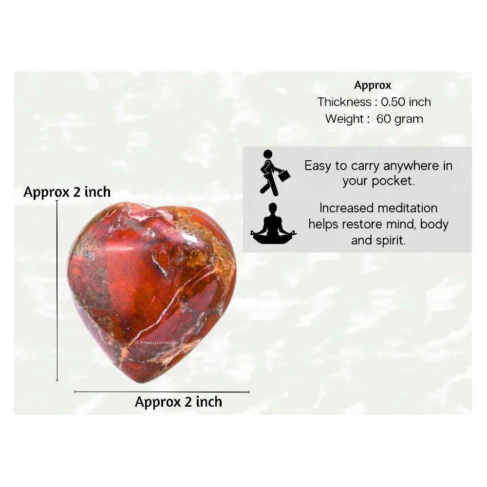 Brecciated Jasper Heart