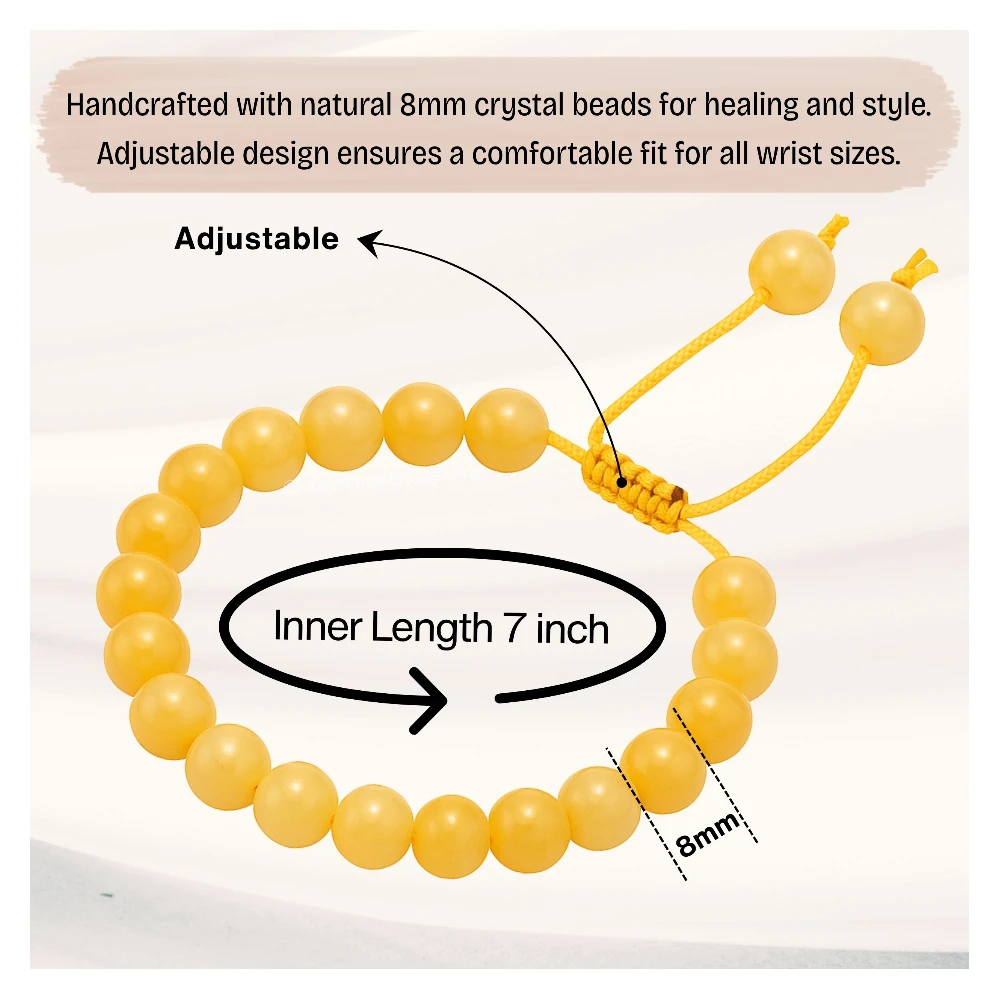 Yellow Calcite Bracelet (Adjustable)