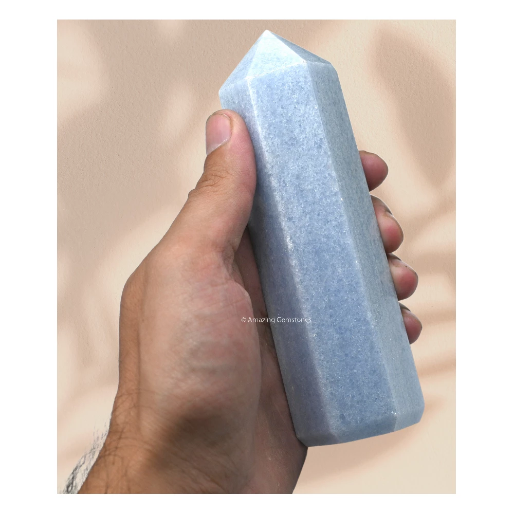 Blue Calcite Celestite Tower (5.5" to 6" INCH)