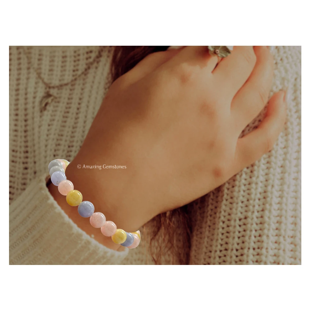 Morganite Bracelet (Strechable)
