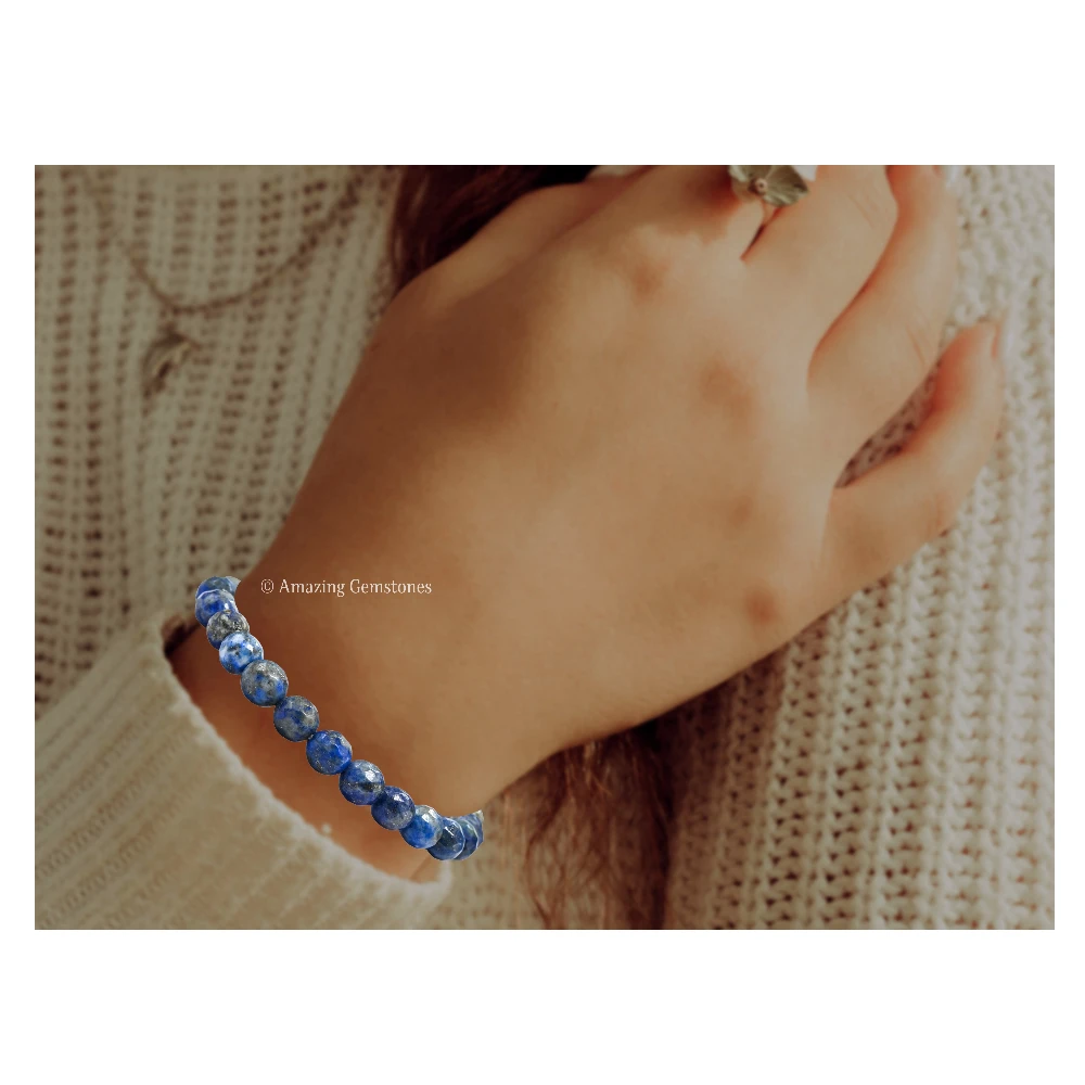 Lapis Lazuli Bracelet (Faceted-Adjustable)