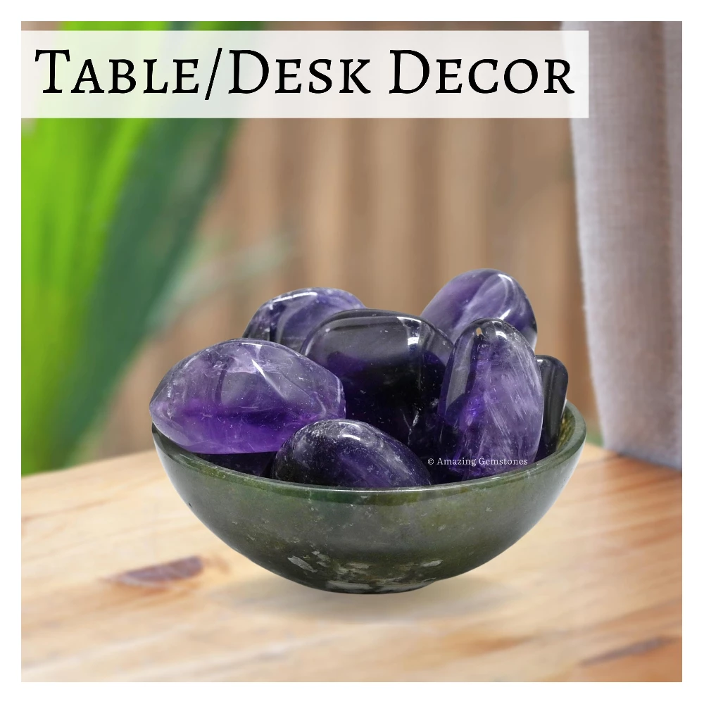 Tumbled Amethyst Crystals Stones (1 oz)