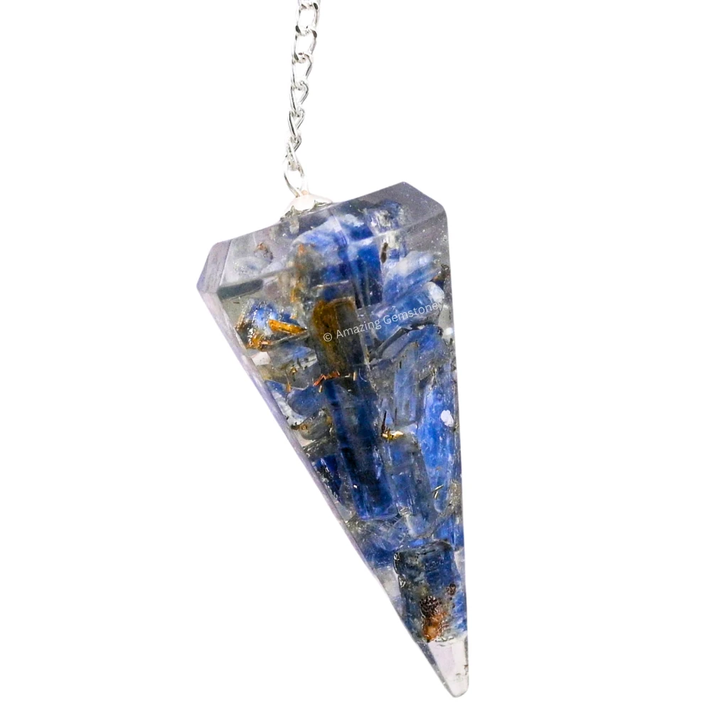 Kyanite Orgone Pendulum