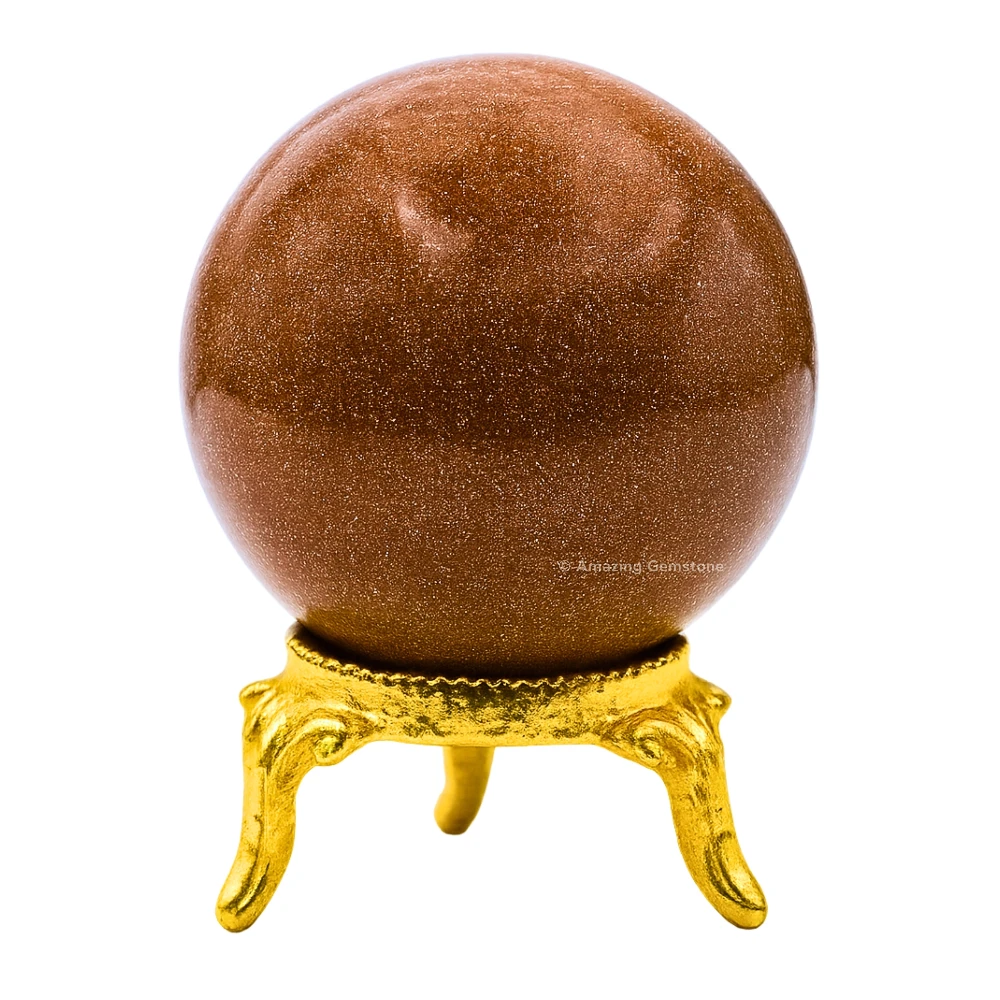 Red Goldstone Sphere (1.5 Inch)