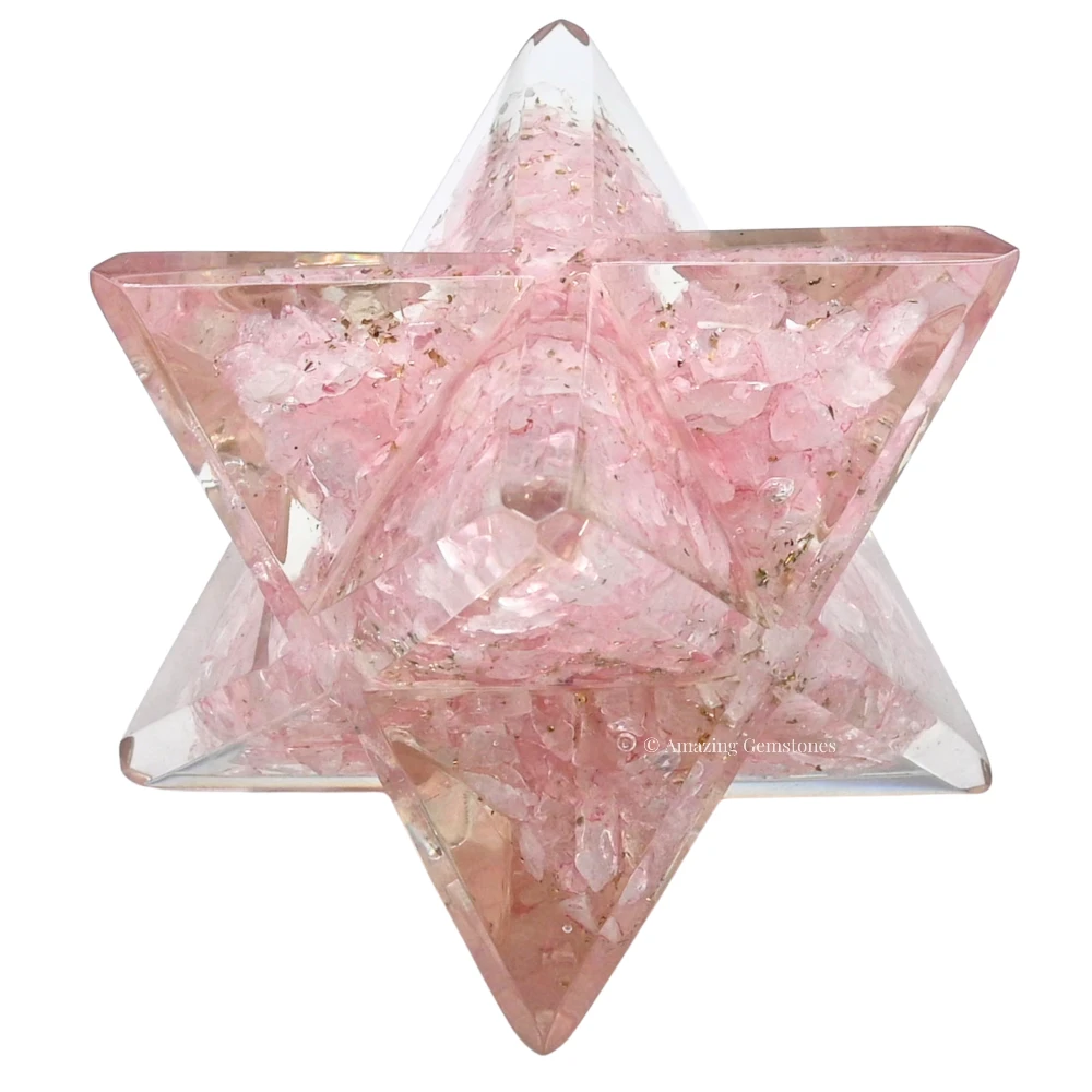 Rose Quartz Orgone Merkaba