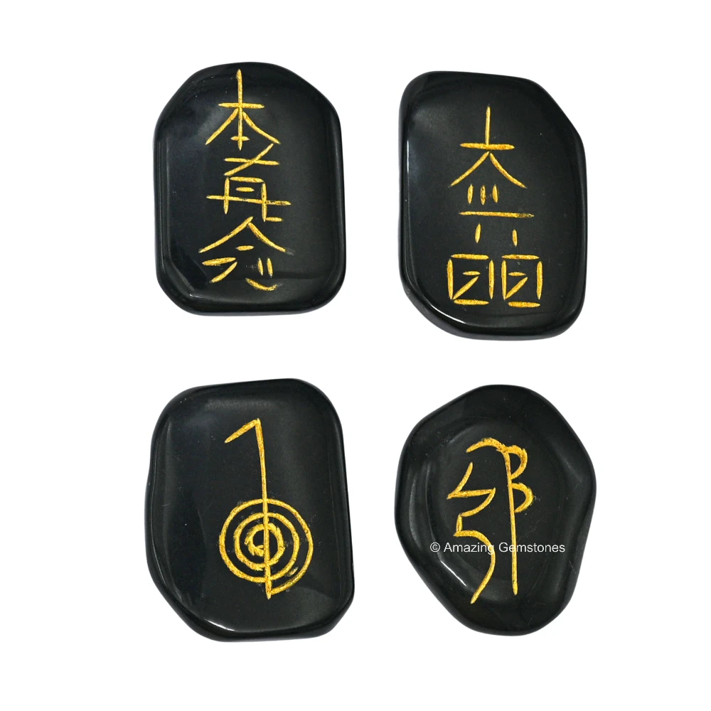 Black Agate Usui Reiki Set