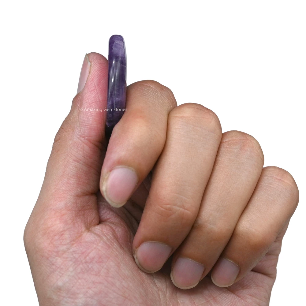 Amethyst Worry Stone
