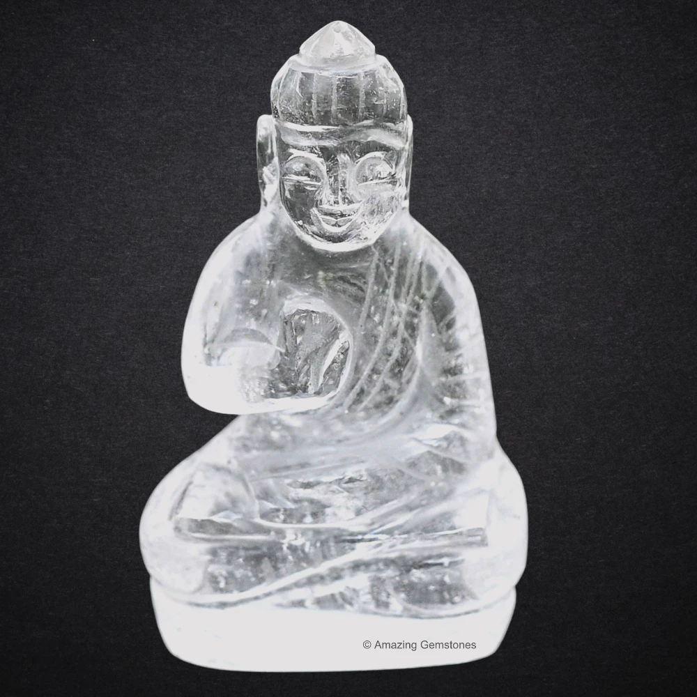 Clear Quartz Buddha Statue