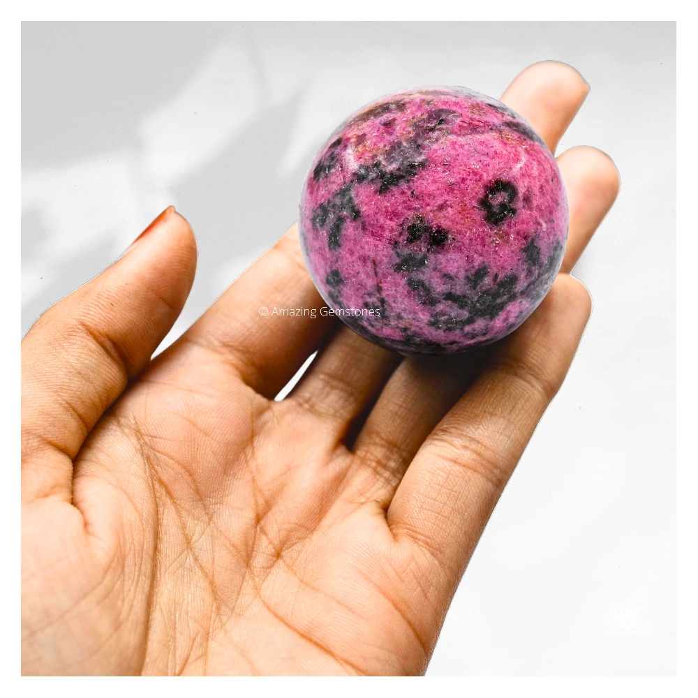 Rhodonite Sphere (1.5 Inch)