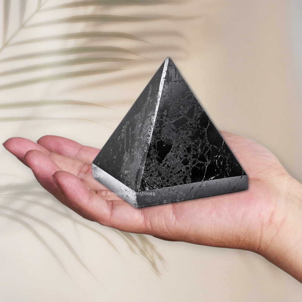 Natural Black Tourmaline Pyramid (2 Inch)