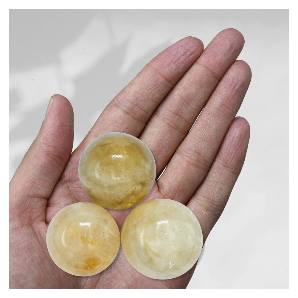 Citrine Sphere (1.5 Inch)