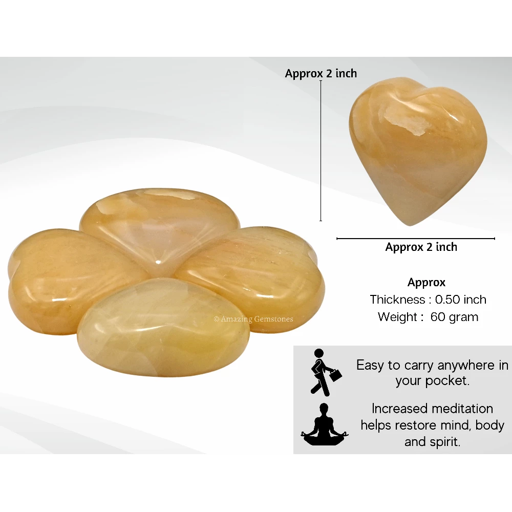 Yellow Aventurine Heart