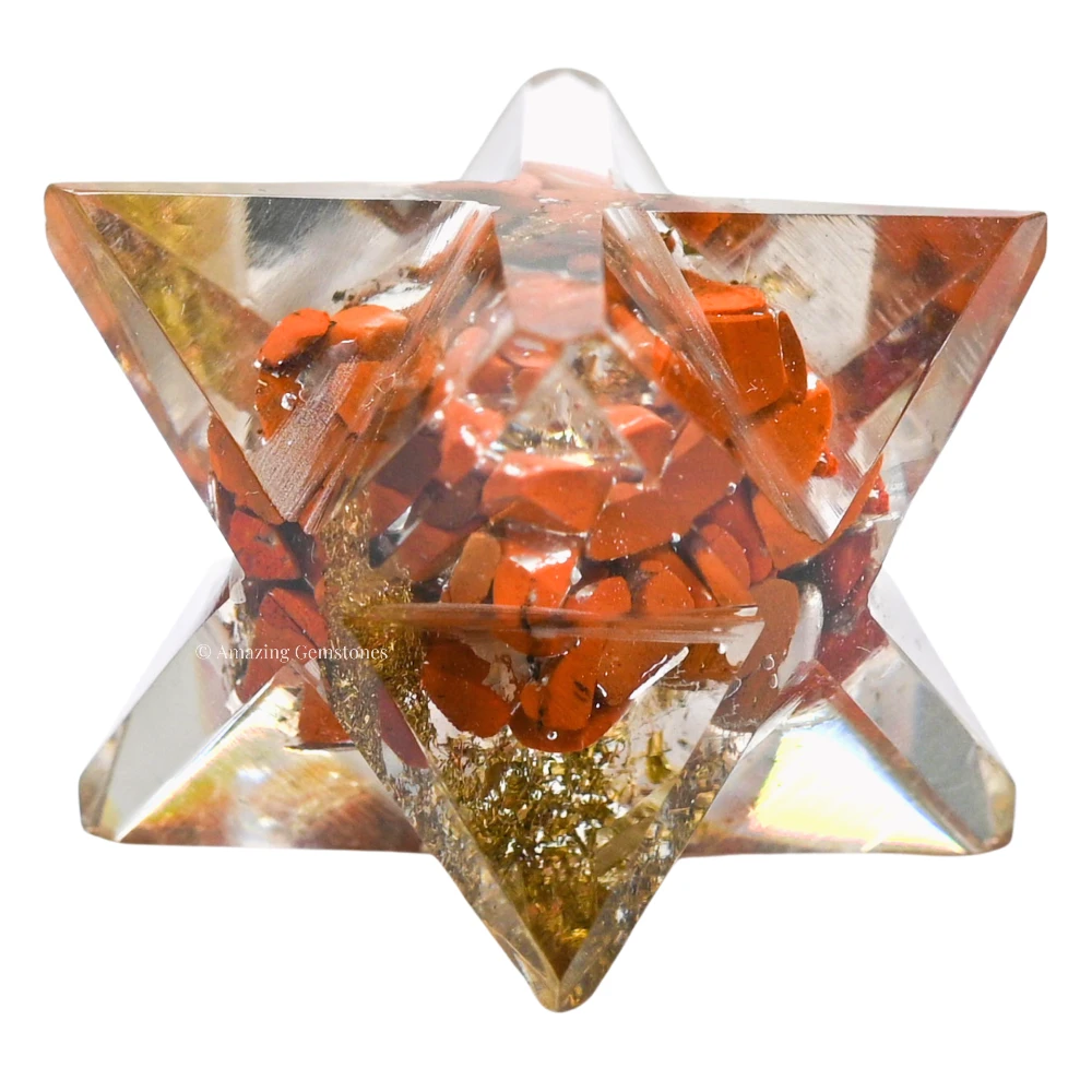 Red Jasper Orgone Merkaba - 1 Inch