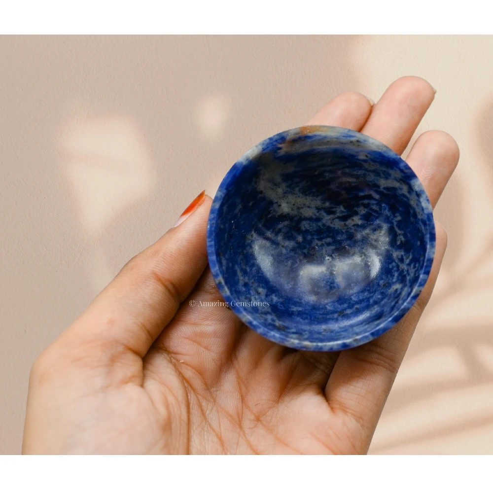Sodalite Crystal Bowl - 2 Inch