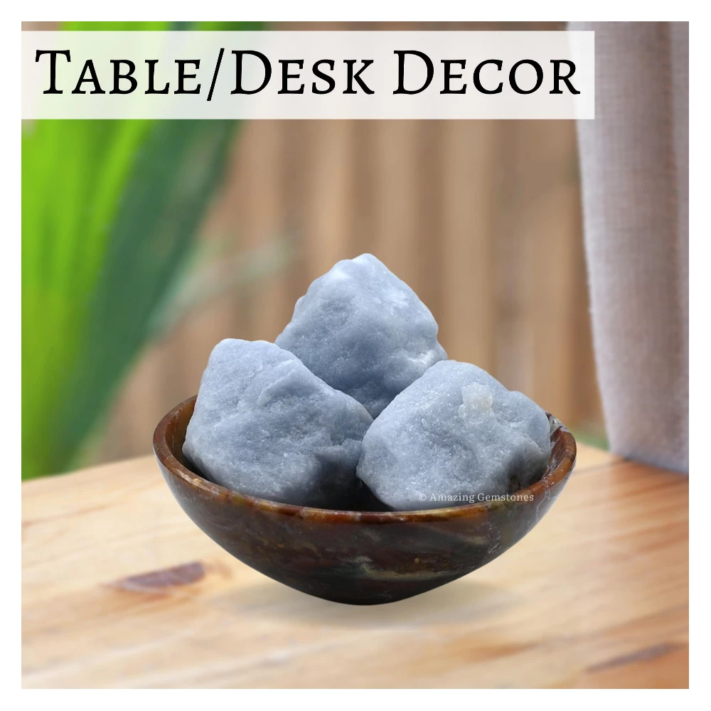 Angelite Raw Crystals (1 LB)