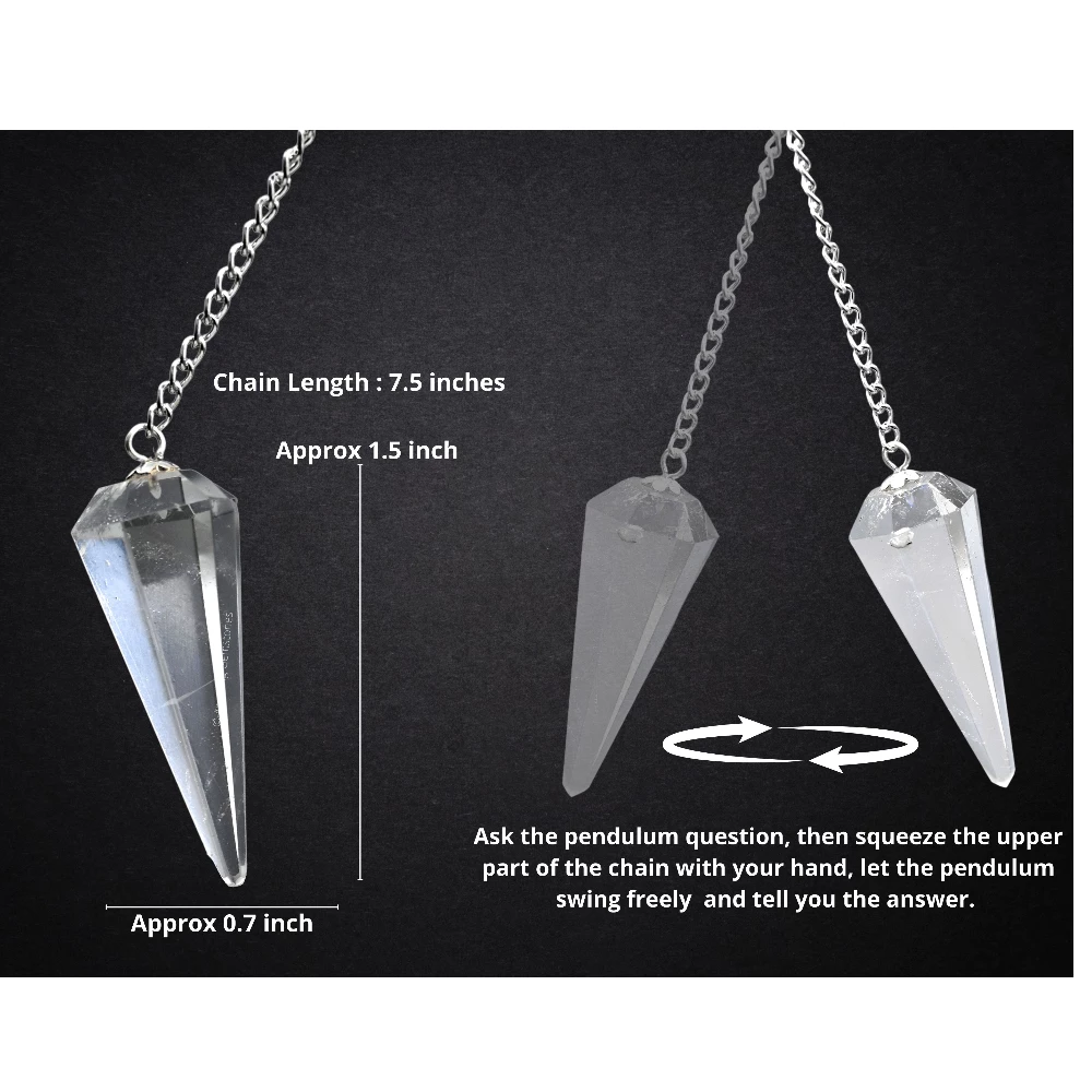 Clear Quartz Pendulum