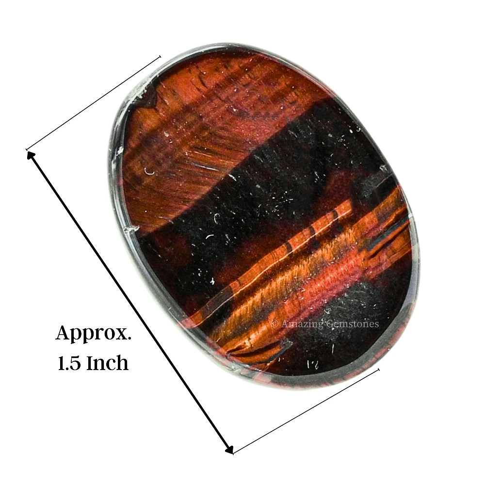 Red Tiger Eye Worry Stone