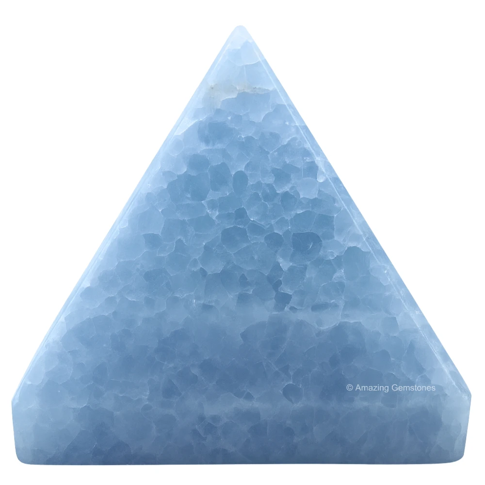 Blue Calcite Celestite Pyramid (2 Inch)