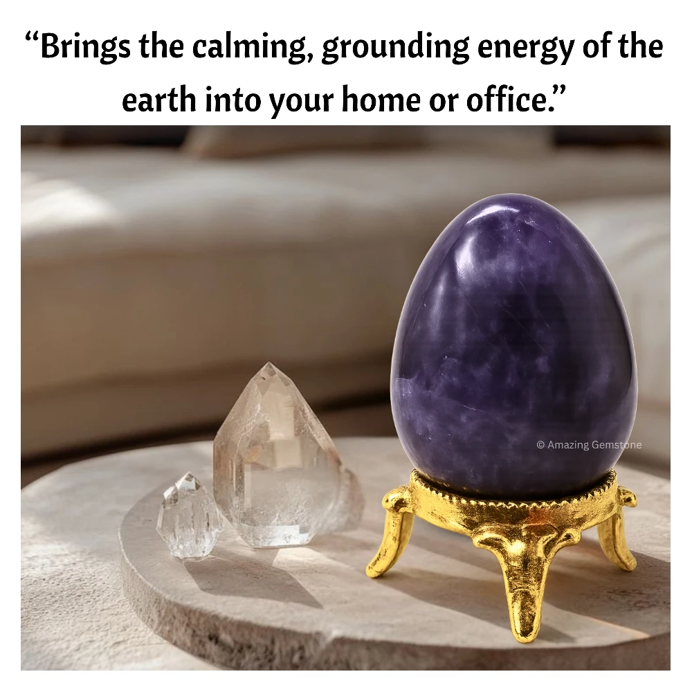 Lepidolite Crystal Egg Stone