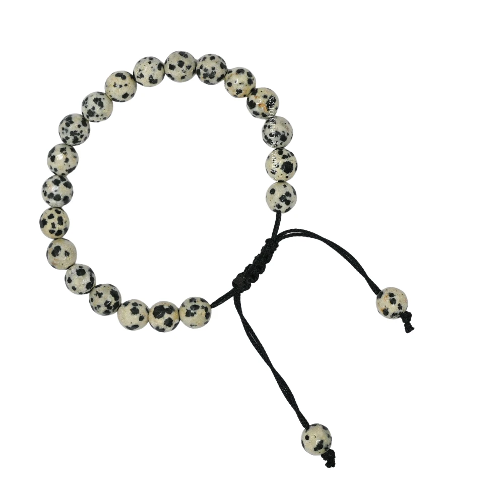 Dalmatian Jasper Bracelet (Faceted-Adjustable)
