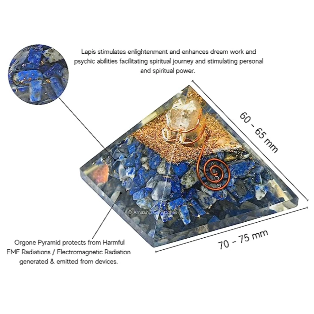 Lapis Lazuli Orgone Pyramid