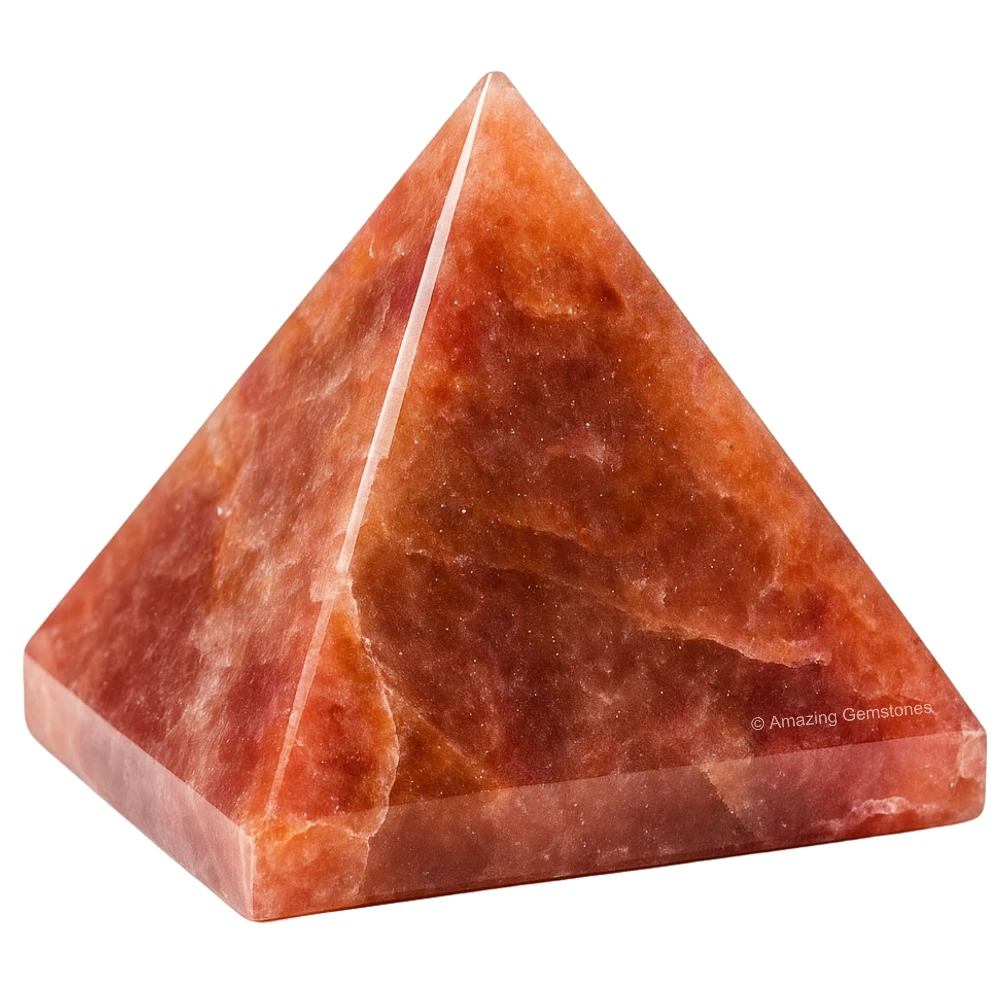Strawberry Quartz Pyramid (2 Inch)