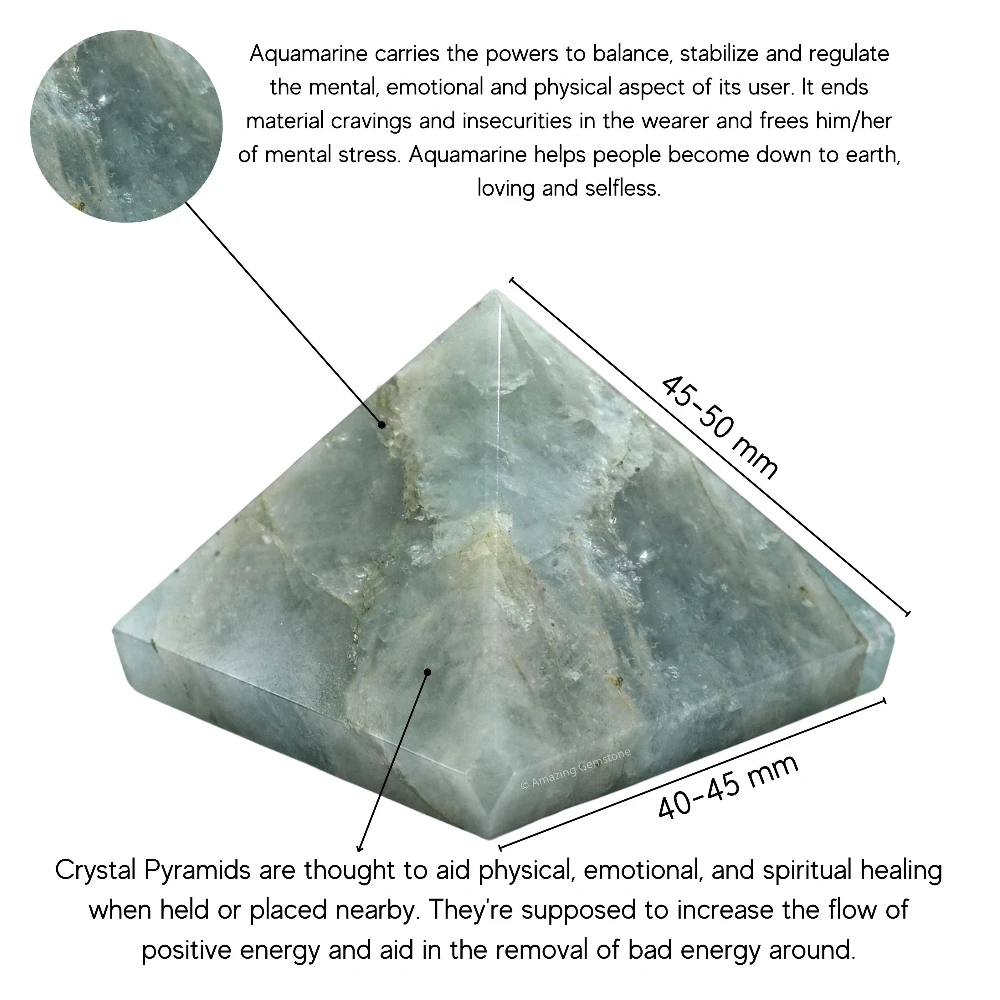 Aquamarine Pyramid (2 Inch)