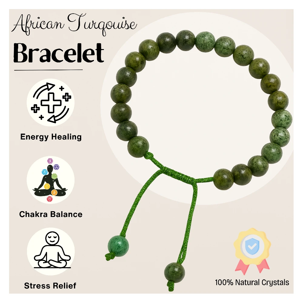 African Turquoise Bracelet (Adjustable)