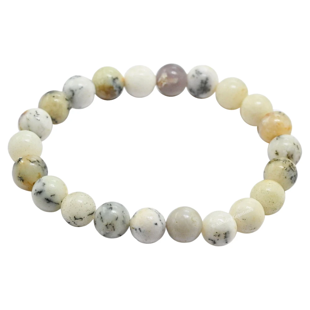Dendrite Opal Bracelet (Strechable)
