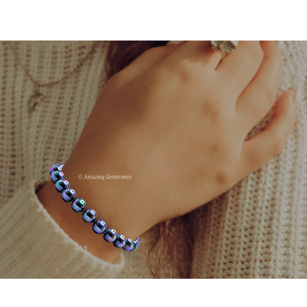 Rainbow Pearl Bracelet (Strechable)