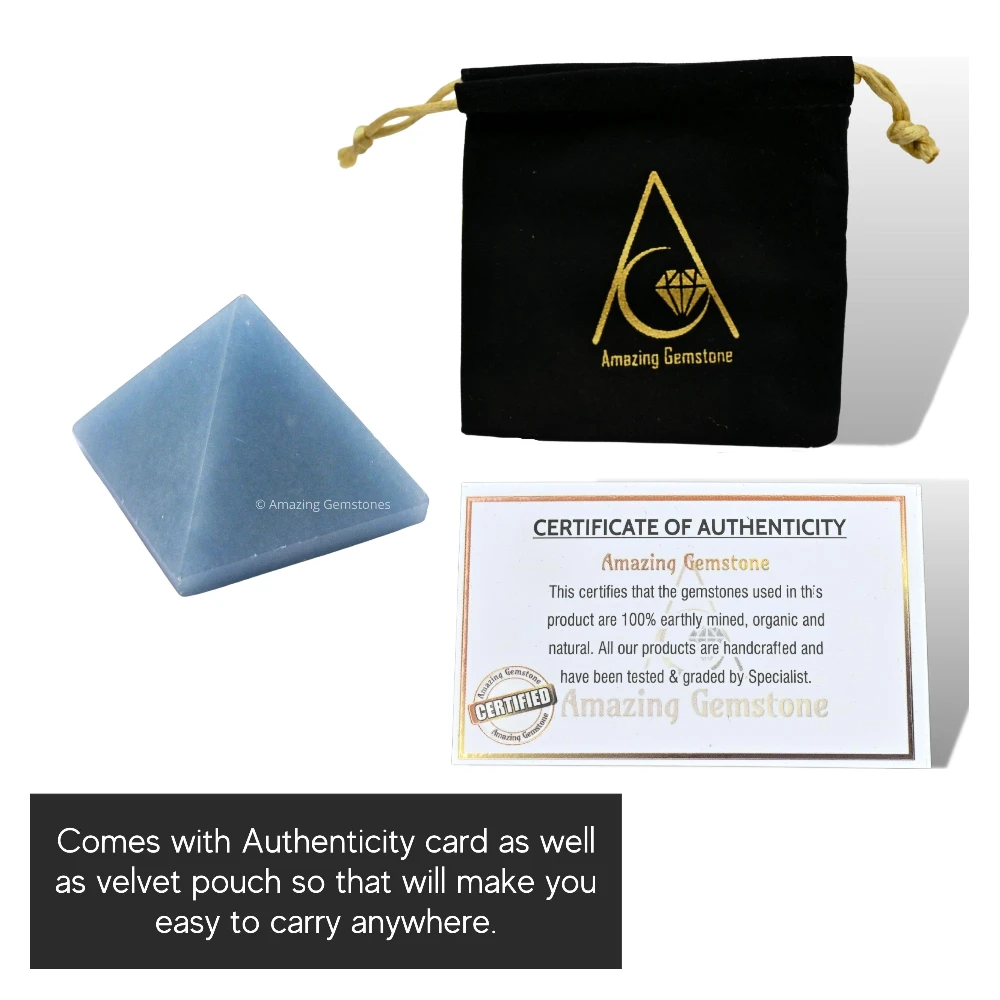 Angelite Pyramid (1 Inch)