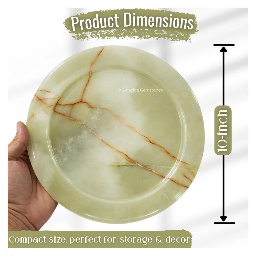 Green Onyx Serving Dish