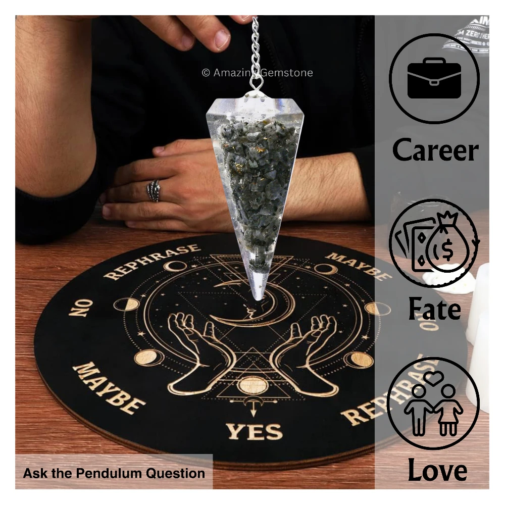 Larvikite Orgone Pendulum