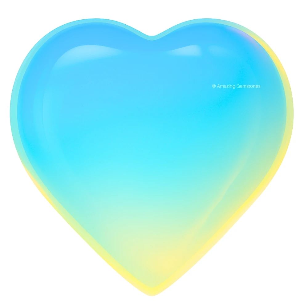 Opalite Heart (Pack of 2)