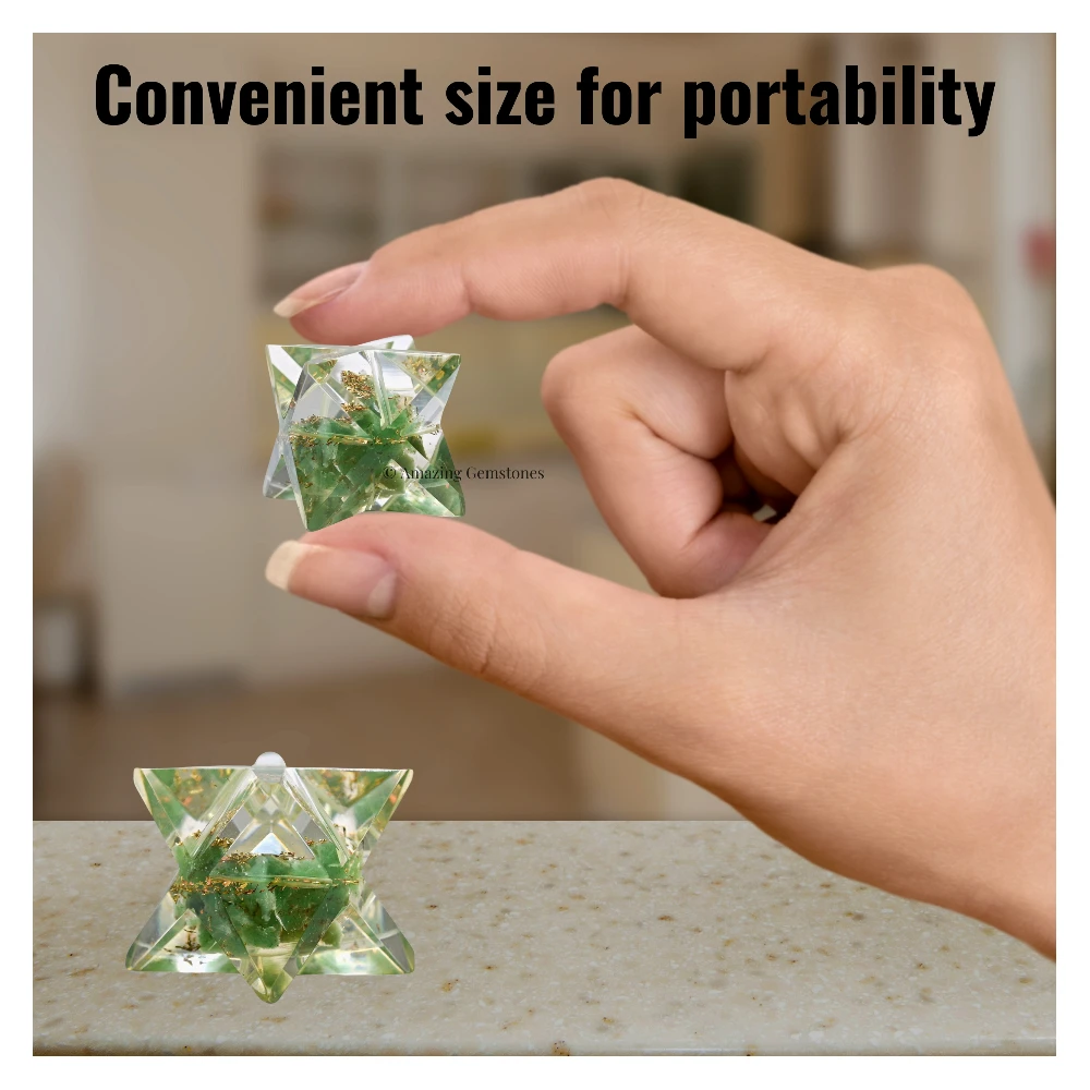 Green Aventurine Orgone Merkaba - 1 Inch